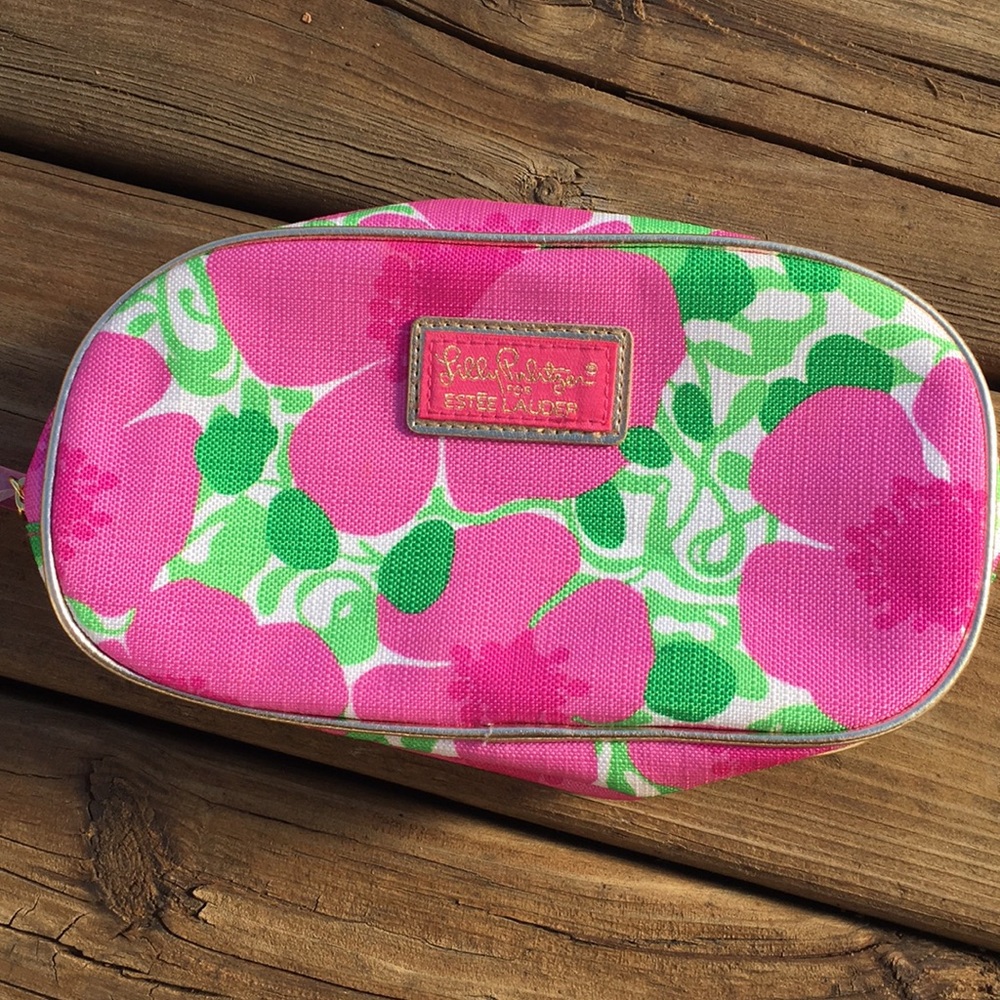 Lilly Pulitzer floral makeup pouch